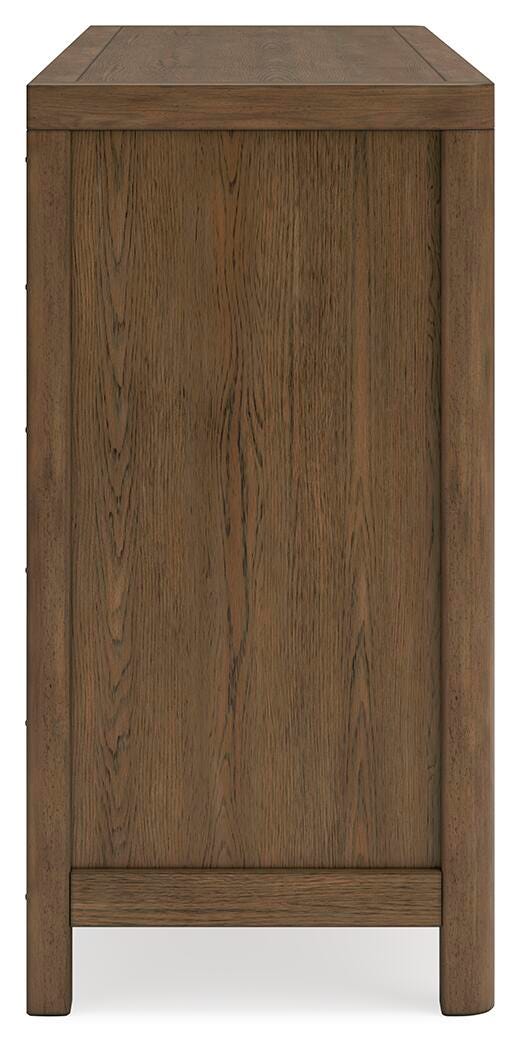 Cabalynn Upholstered Bed, Dresser and 2 Nightstands - Light Brown (B974-SI) - Image 7