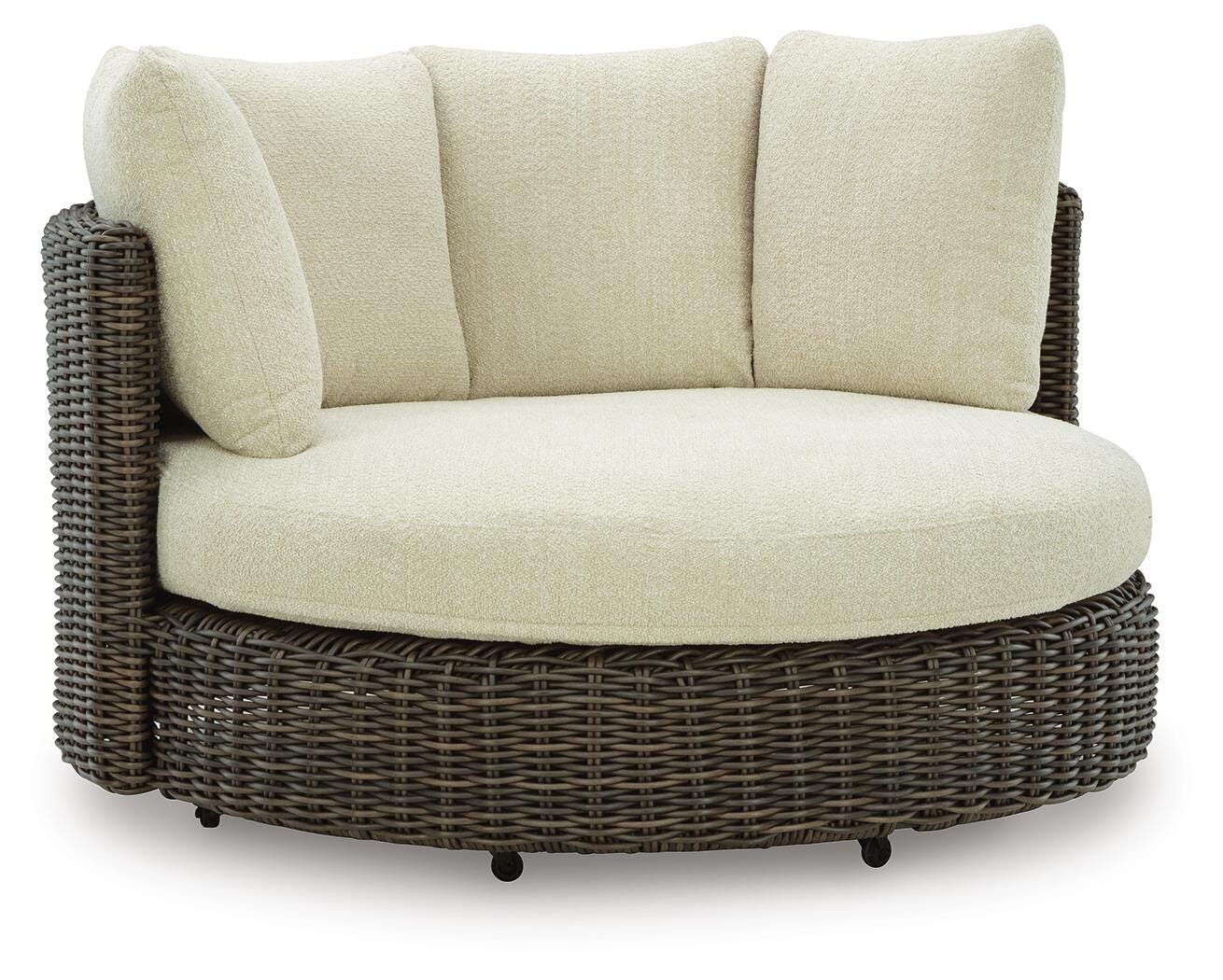 Kimora Outdoor Right and Left-arm Facing Loveseat with Cushion (Set of 2) (P711-SI) - Image 19