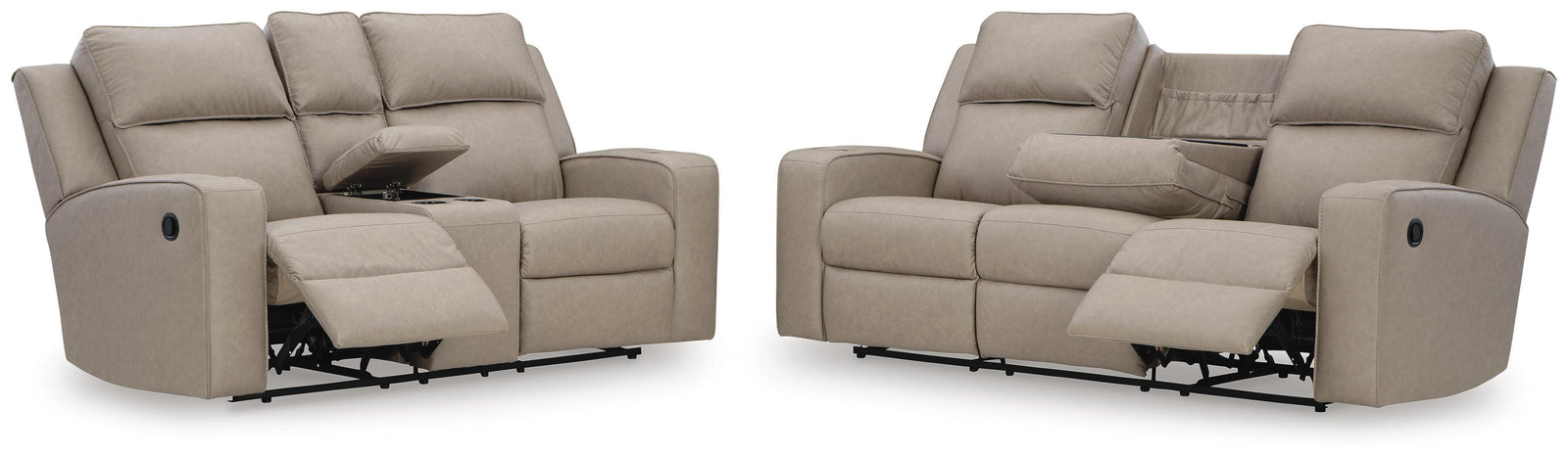Lavenhorne Reclining Sofa and Loveseat (63307-SI) - Image 2