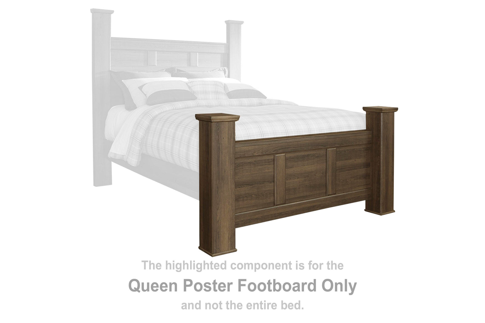 Juararo Poster Footboard - Dark Brown (B251-SI) - Image 2