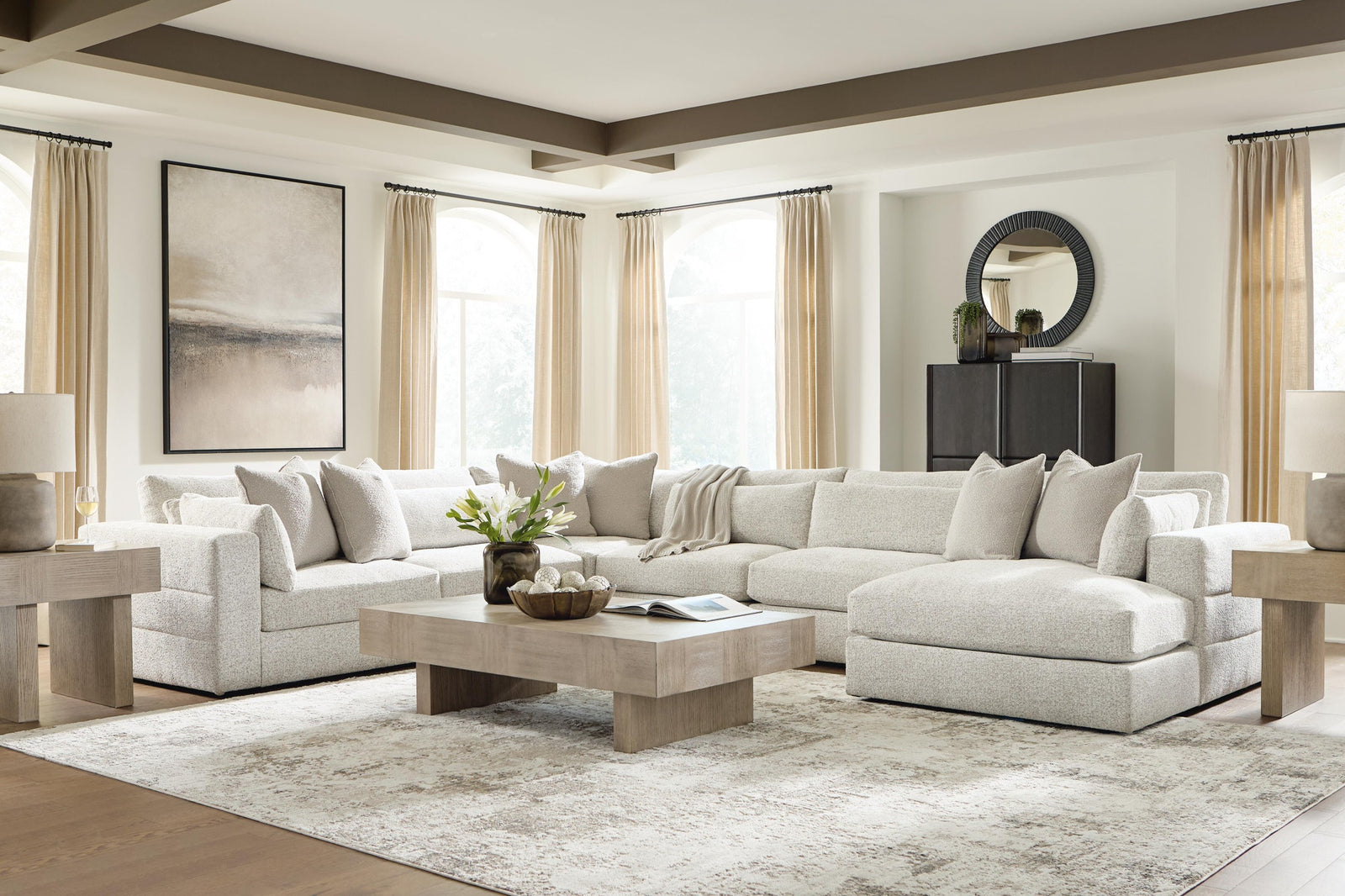 Ashbourne Estate 6-Piece Sectional with Chaise (PC66004-SI) - Image 5