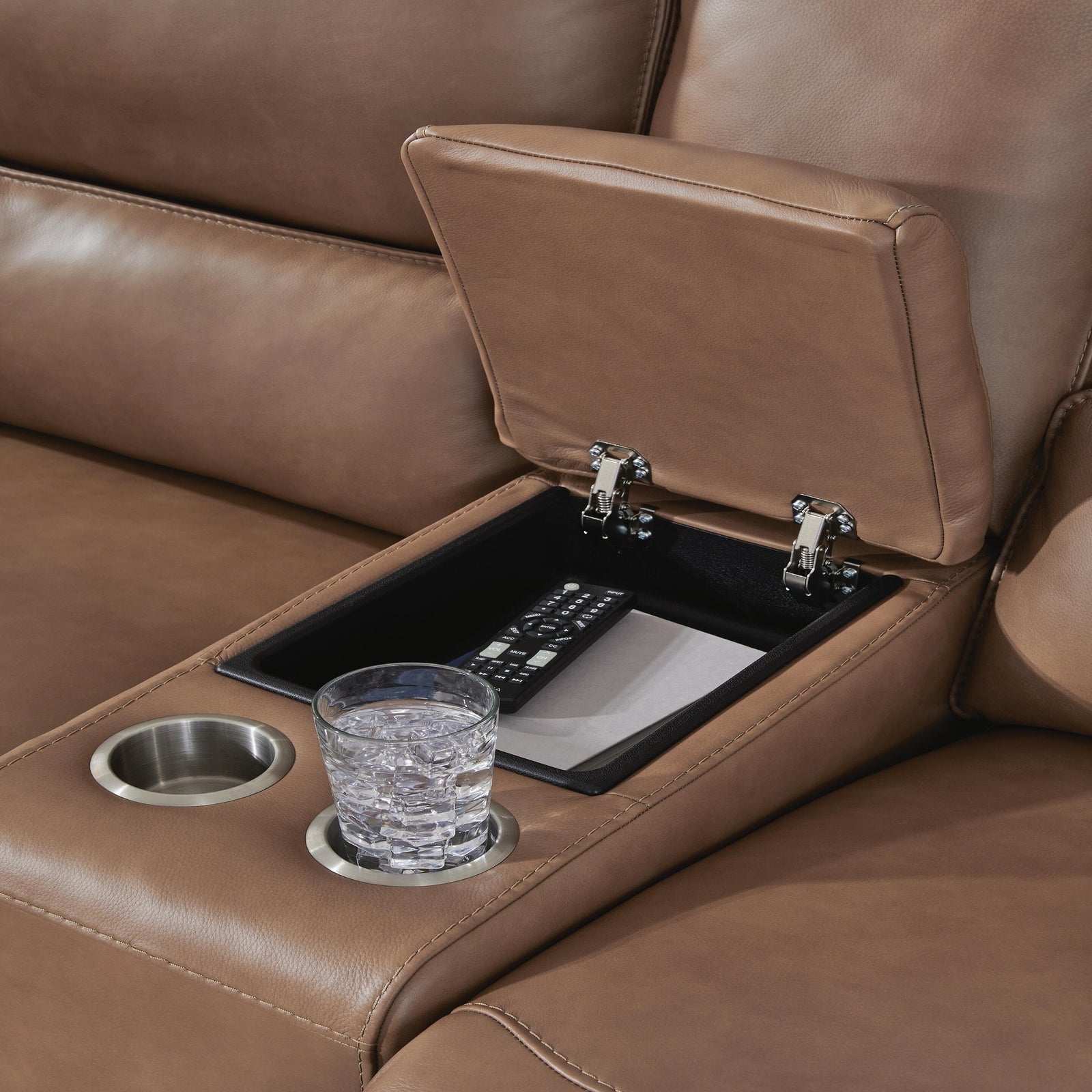 DeepWakes Power Reclining Loveseat with Console (PCU62606-SI) - Image 22