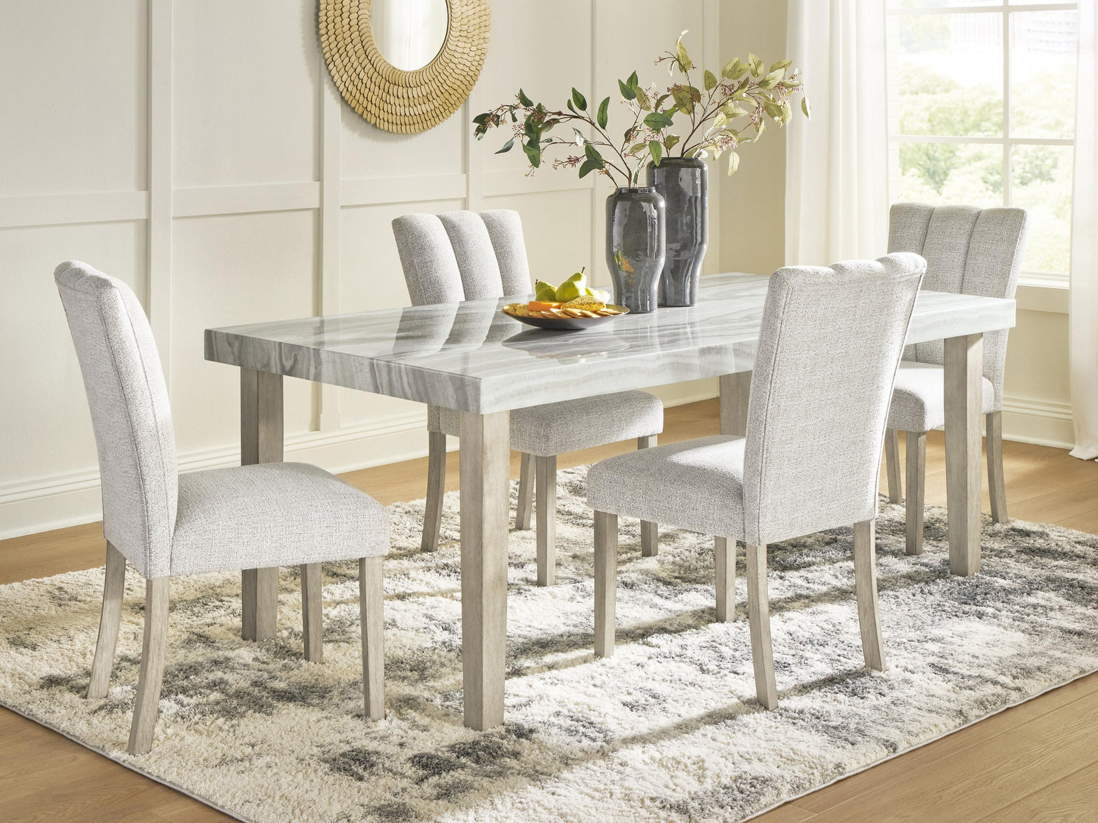 Larawyn Dining Table and 4 Chairs (PCD575-SI) - Image 2