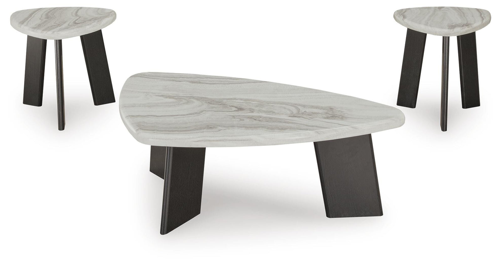 Lilyberg Table (Set of 3) - Gray/Black (T389-SI) - Image 3