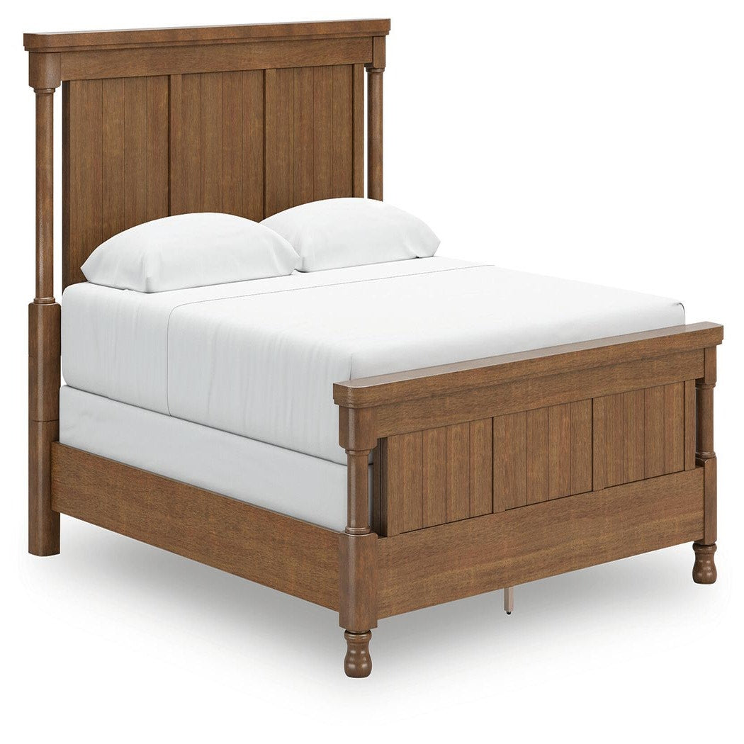 Rowlenstown King Poster Bed, Dresser and 2 Nightstands (PCB824-SI) - Image 9