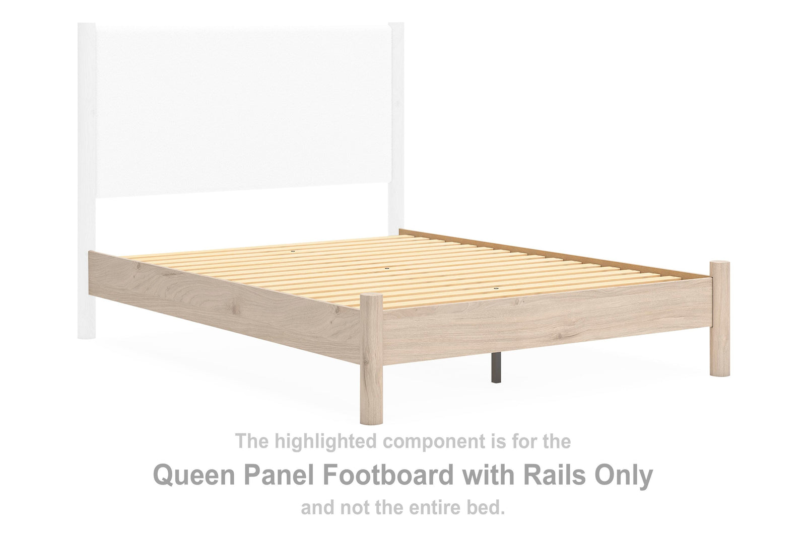 Cadmori Panel Footboard with Rails - Tan (B2615-SI)