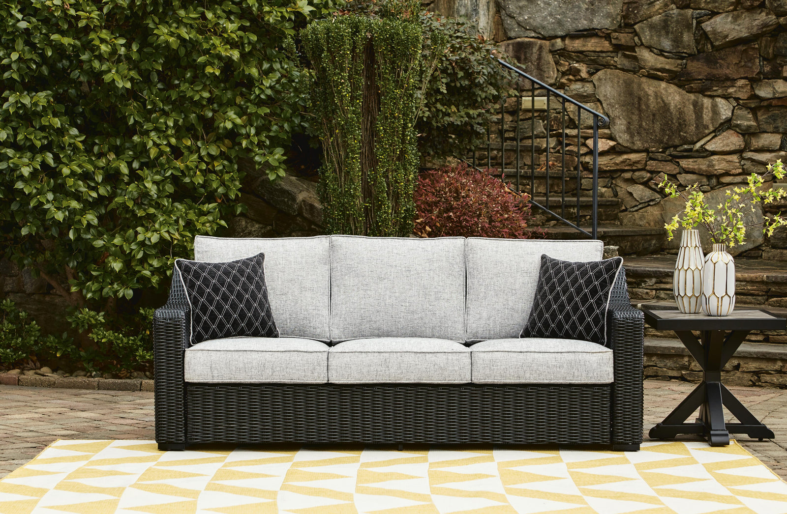 Beachcroft Outdoor Sofa and 2 Lounge Chairs (P792-SI) - Image 15