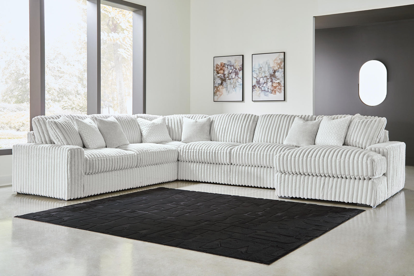 Stupendous 5-Piece Sectional with Chaise (25903-SI) - Image 2