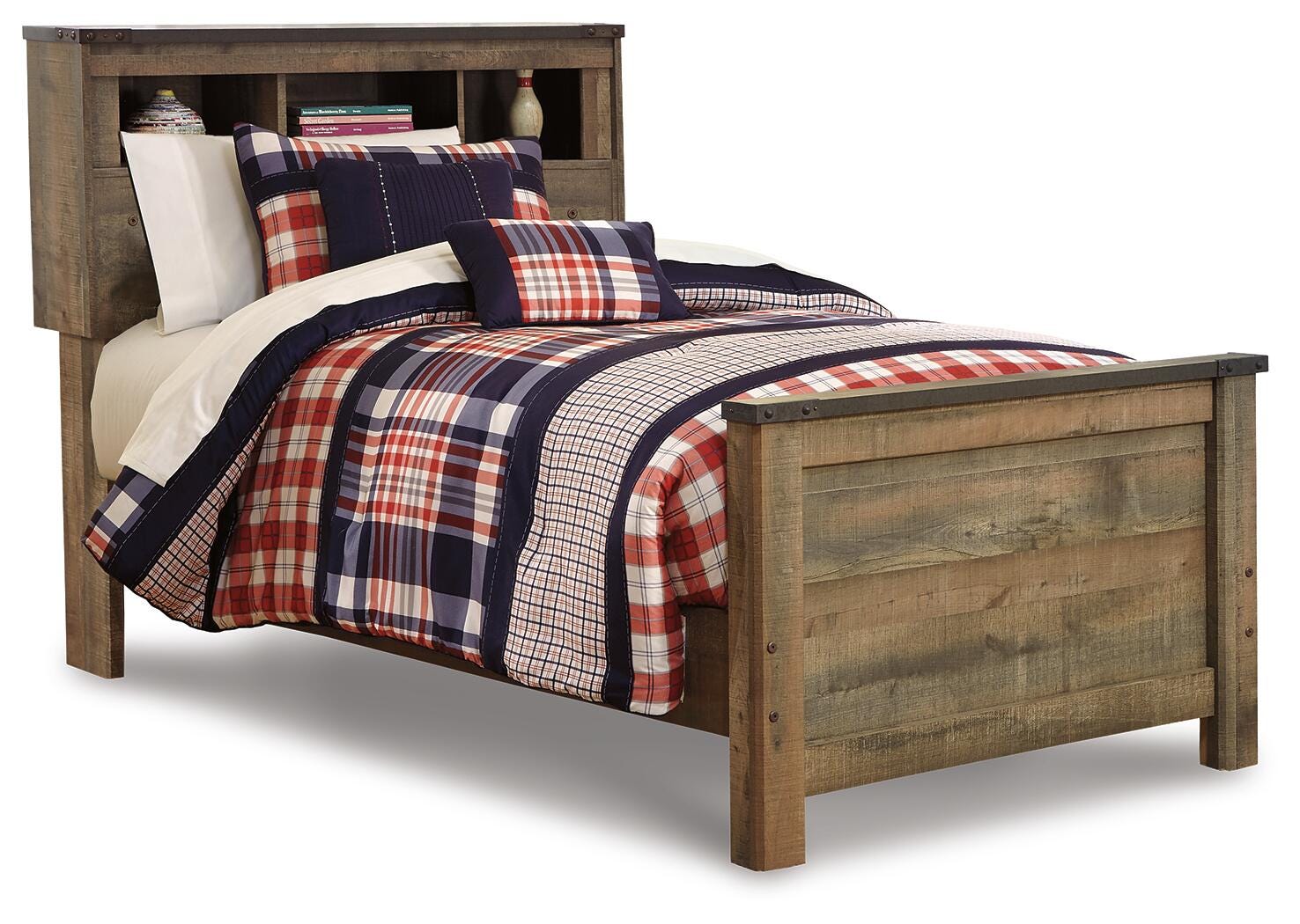 Trinell Bookcase Bed (Youth) - Brown (B446-SI)