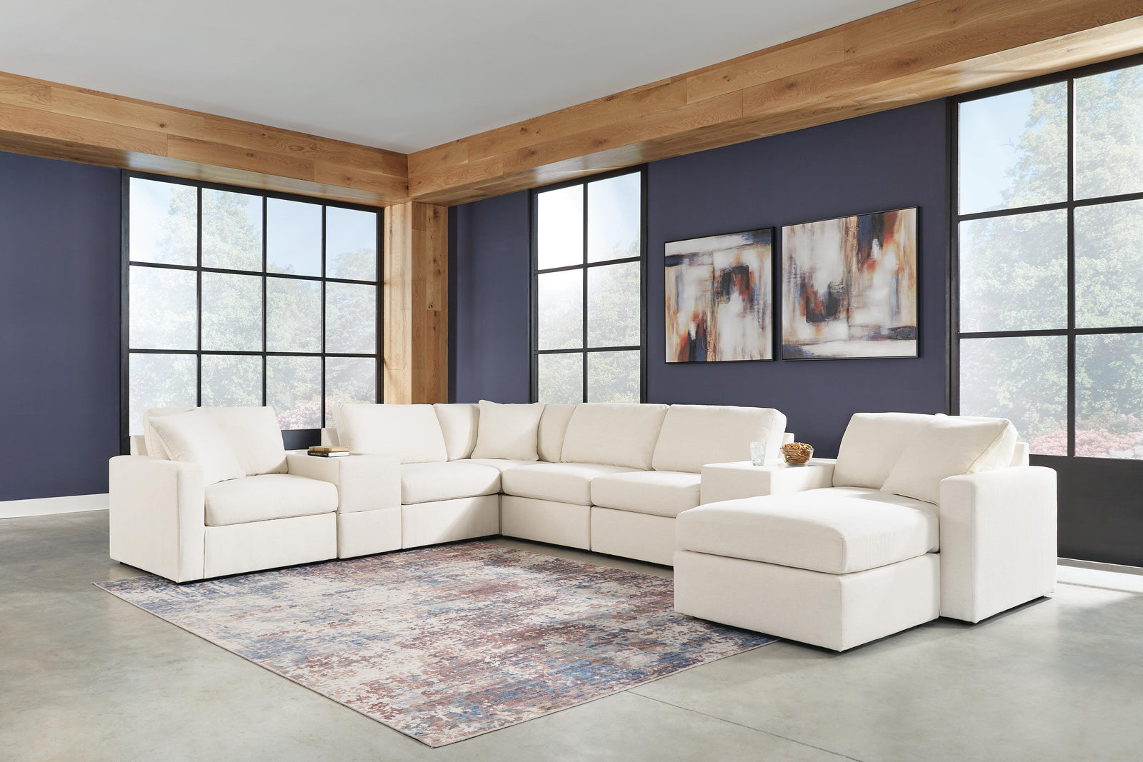 Modmax 8-Piece Sectional and Ottoman (92103-SI) - Image 6