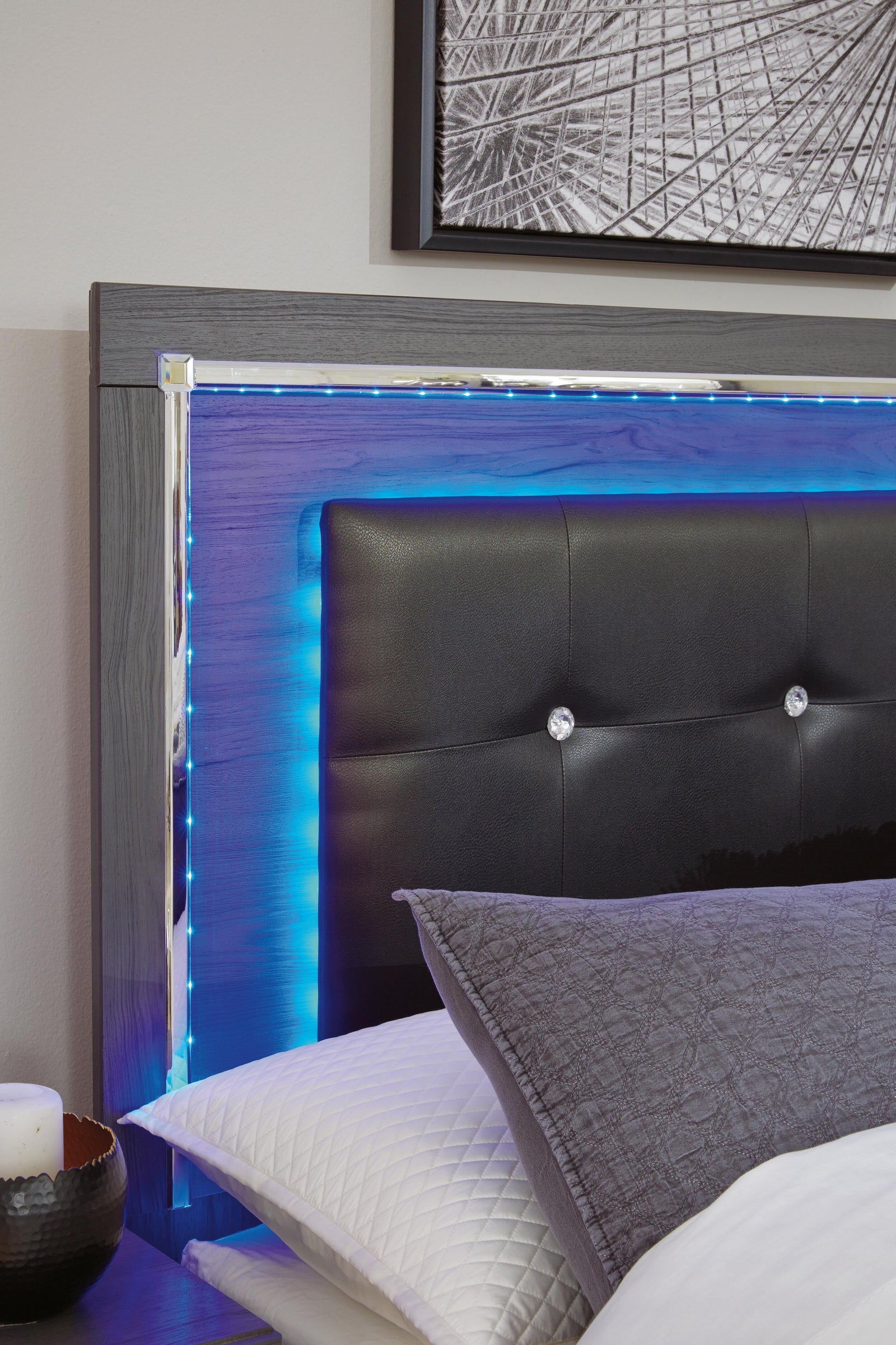 Lodanna Panel Bed with 2 Storage Drawers - Gray (B214-SI) - Image 5