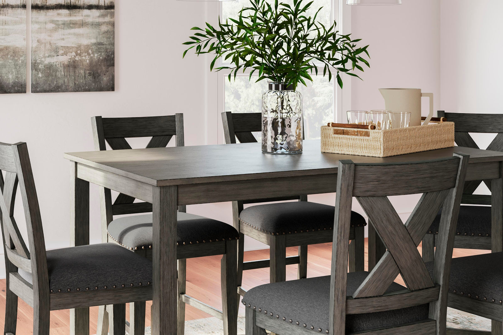 Caitbrook Counter Height Dining Table and Bar Stools (Set of 7) (D388-SI) - Image 13