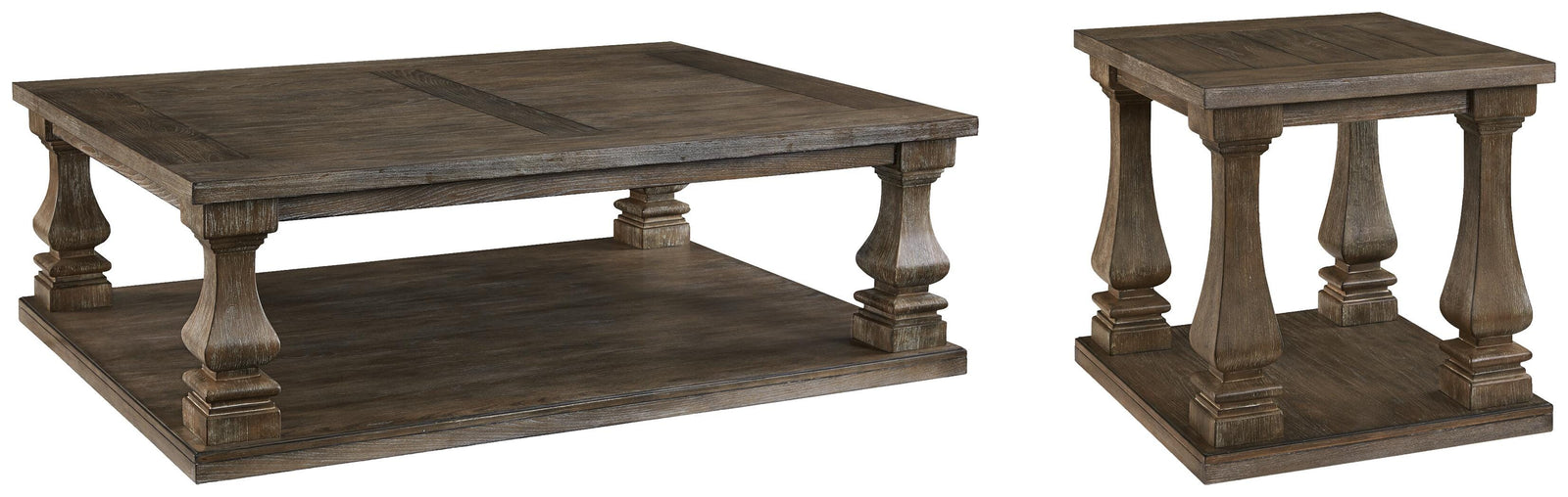 Johnelle Coffee Table - Gray (T776-SI) - Image 5
