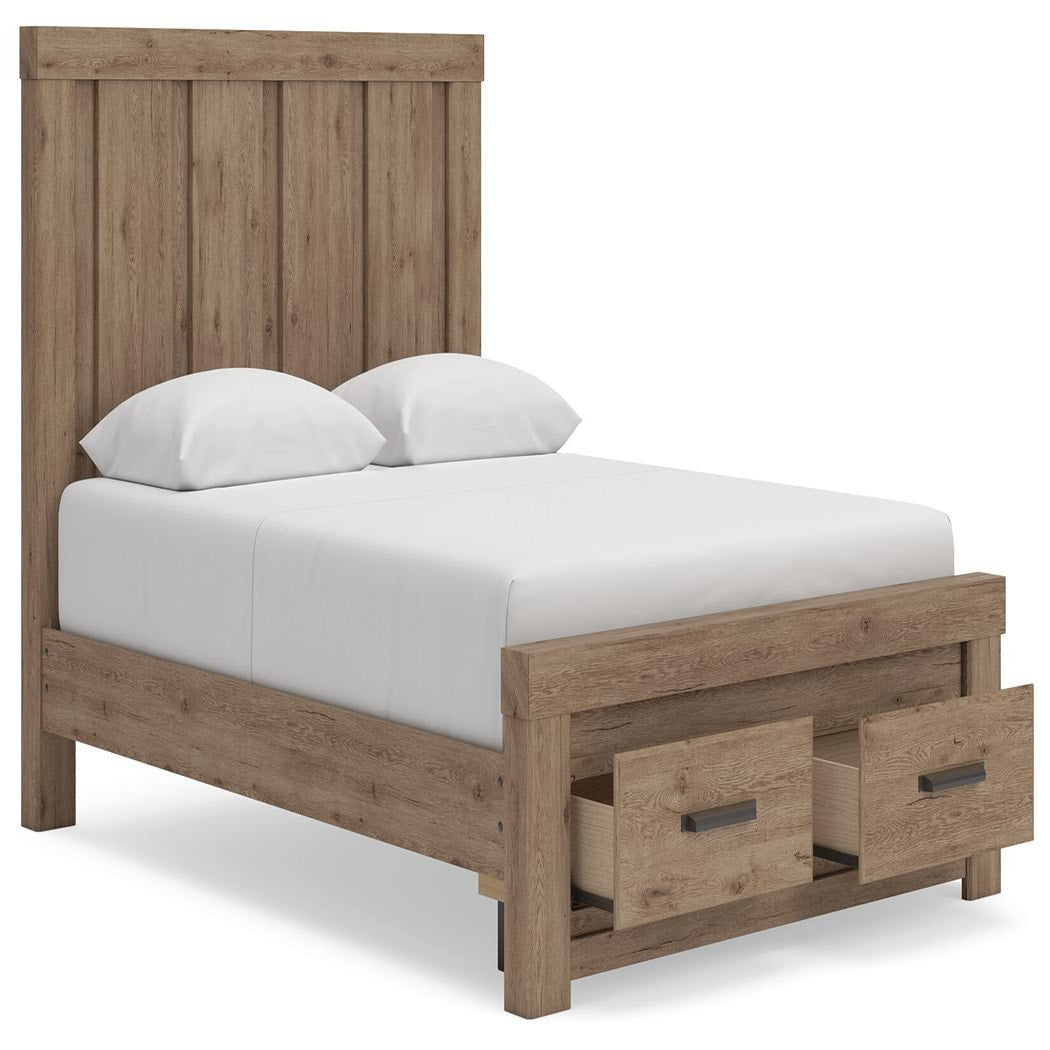 Oliandon Queen Panel Storage Bed (PCB2844-SI) - Image 4
