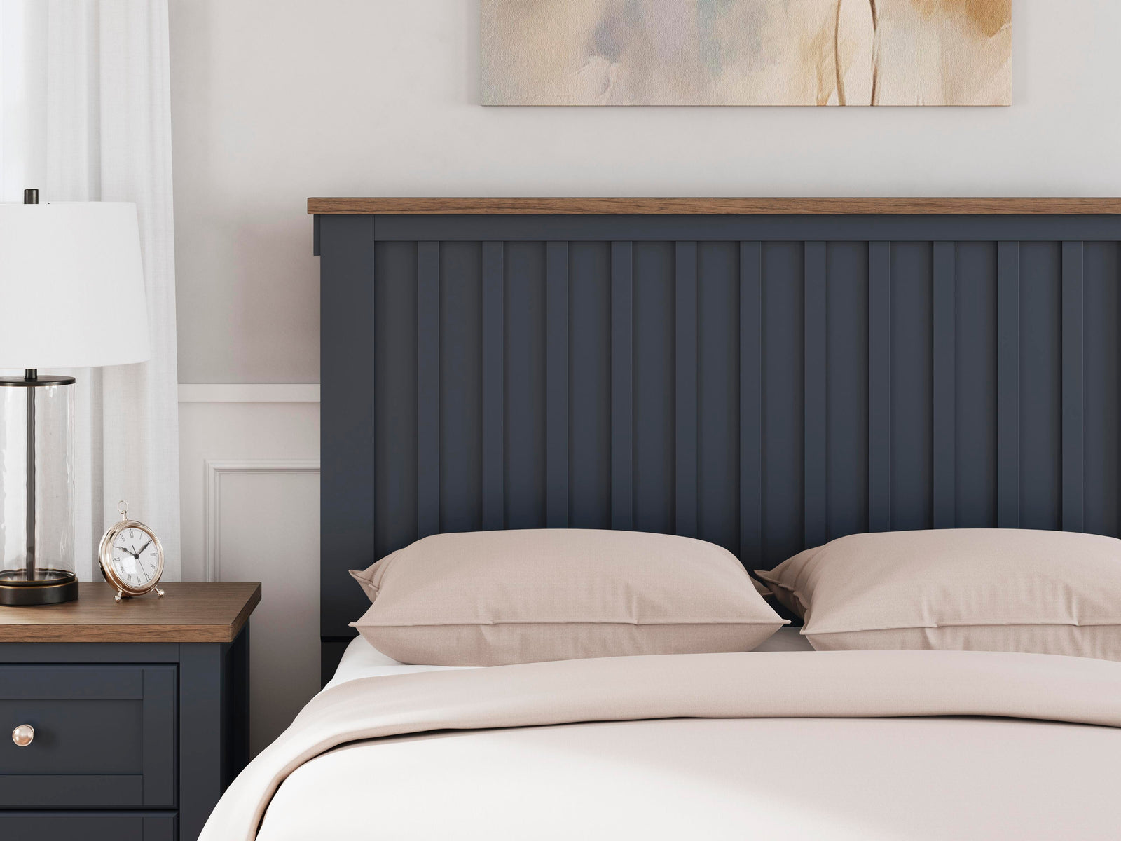 Landocken Panel Headboard (Youth) - Brown/Blue (B414-SI) - Image 3