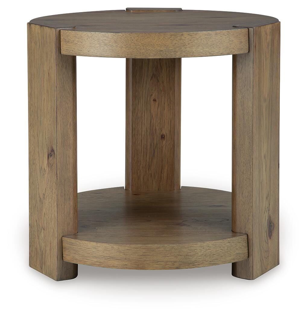 Flangren End Table - Light Brown (T553-SI) - Image 3