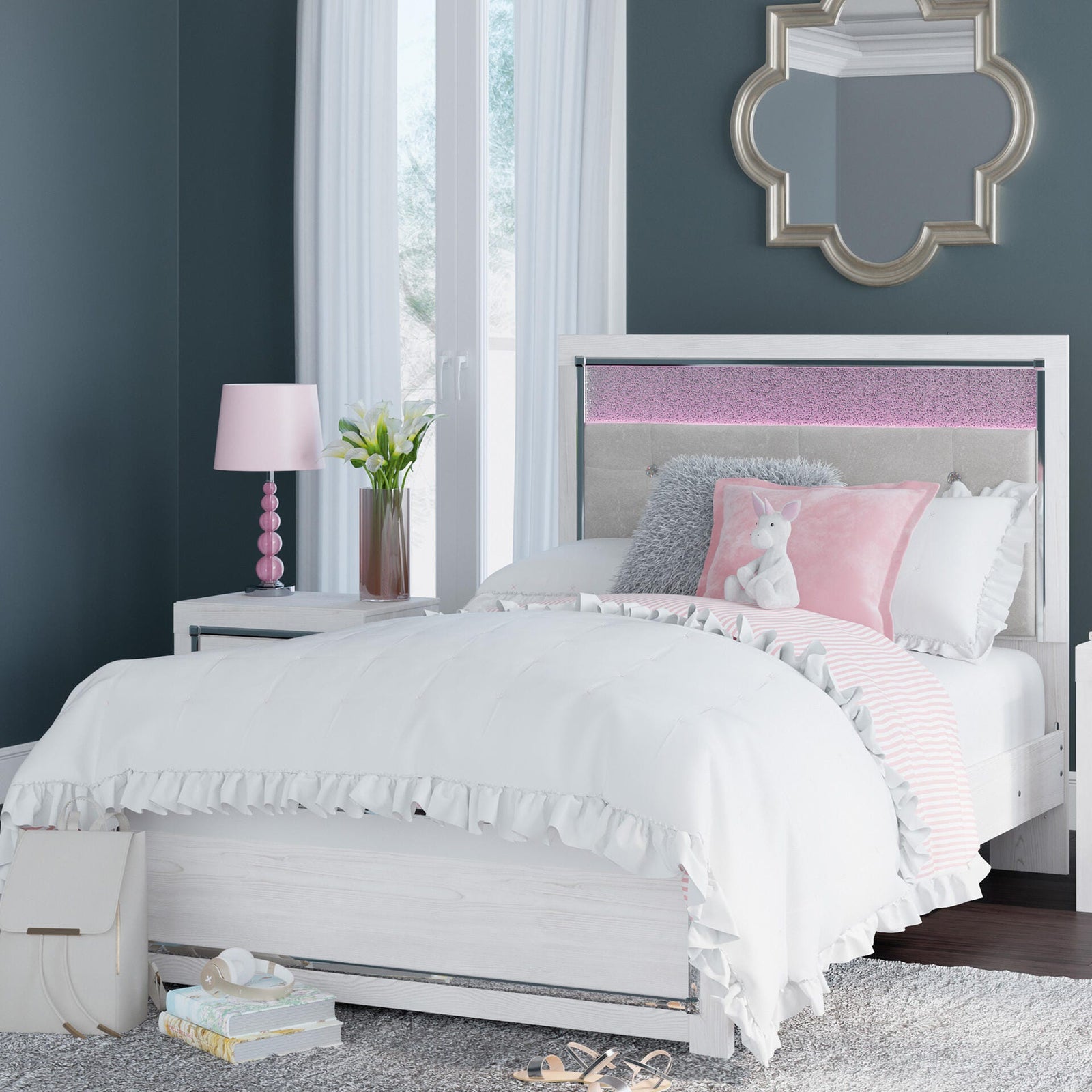 Altyra Panel Bed (Youth) - White (B2640-SI) - Image 8