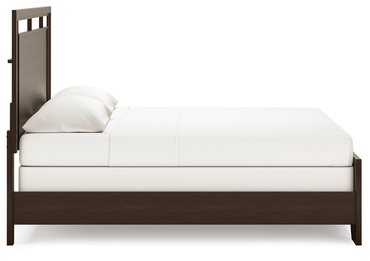 Covetown Panel Bed, Dresser, Mirror and Nightstand - Dark Brown (B441-SI) - Image 12