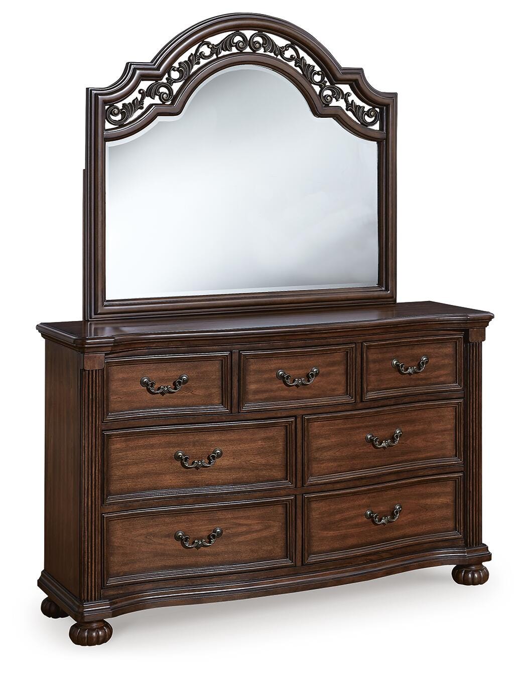 Lavinton Poster Bed, Dresser, Mirror and 2 Nightstands (B764-SI) - Image 3