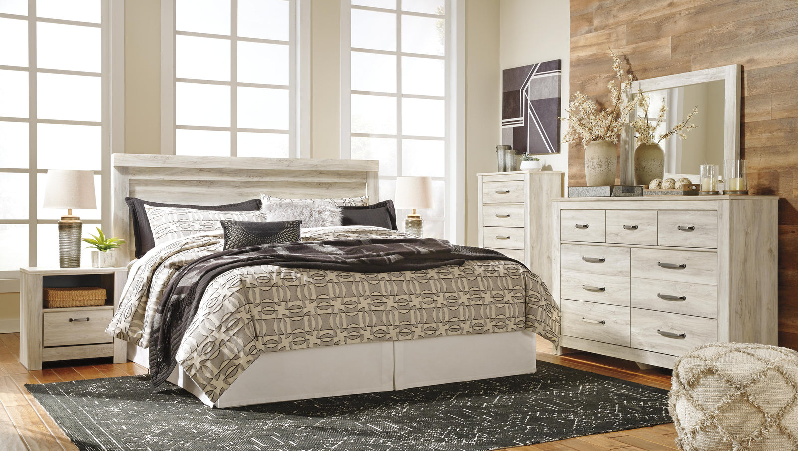 Bellaby Panel Headboard - Whitewash (B331-SI) - Image 25