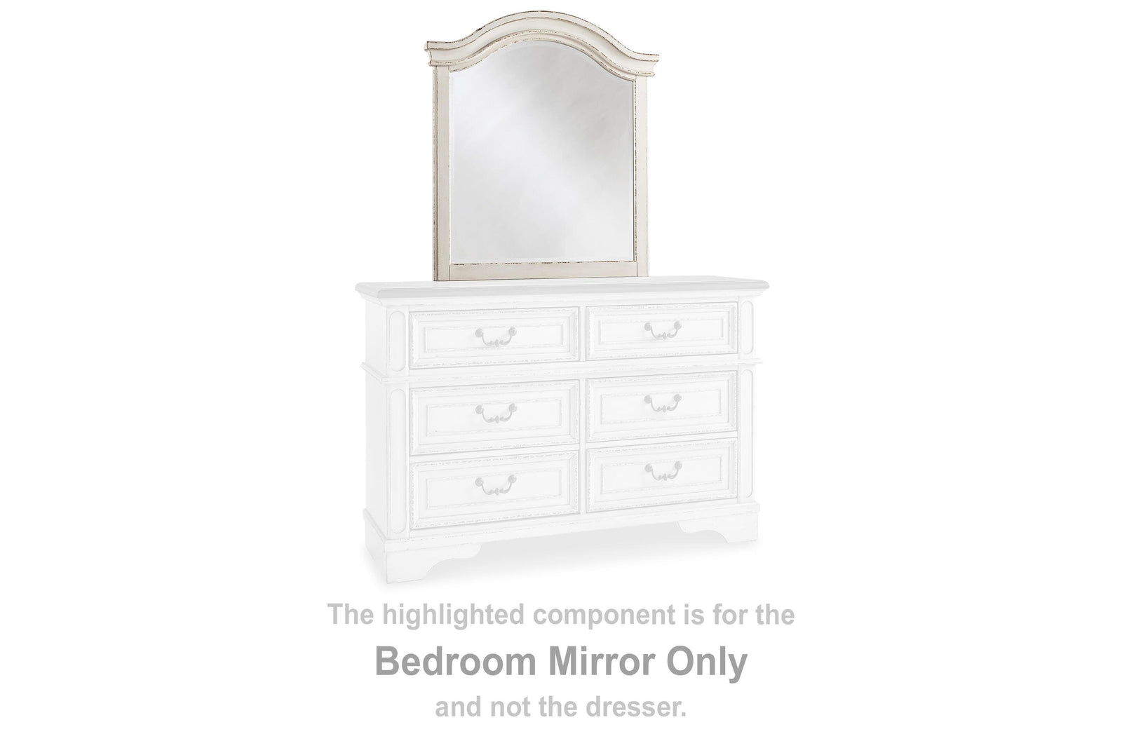 Realyn Bedroom Mirror (Youth) - Chipped White (B743-SI) - Image 2