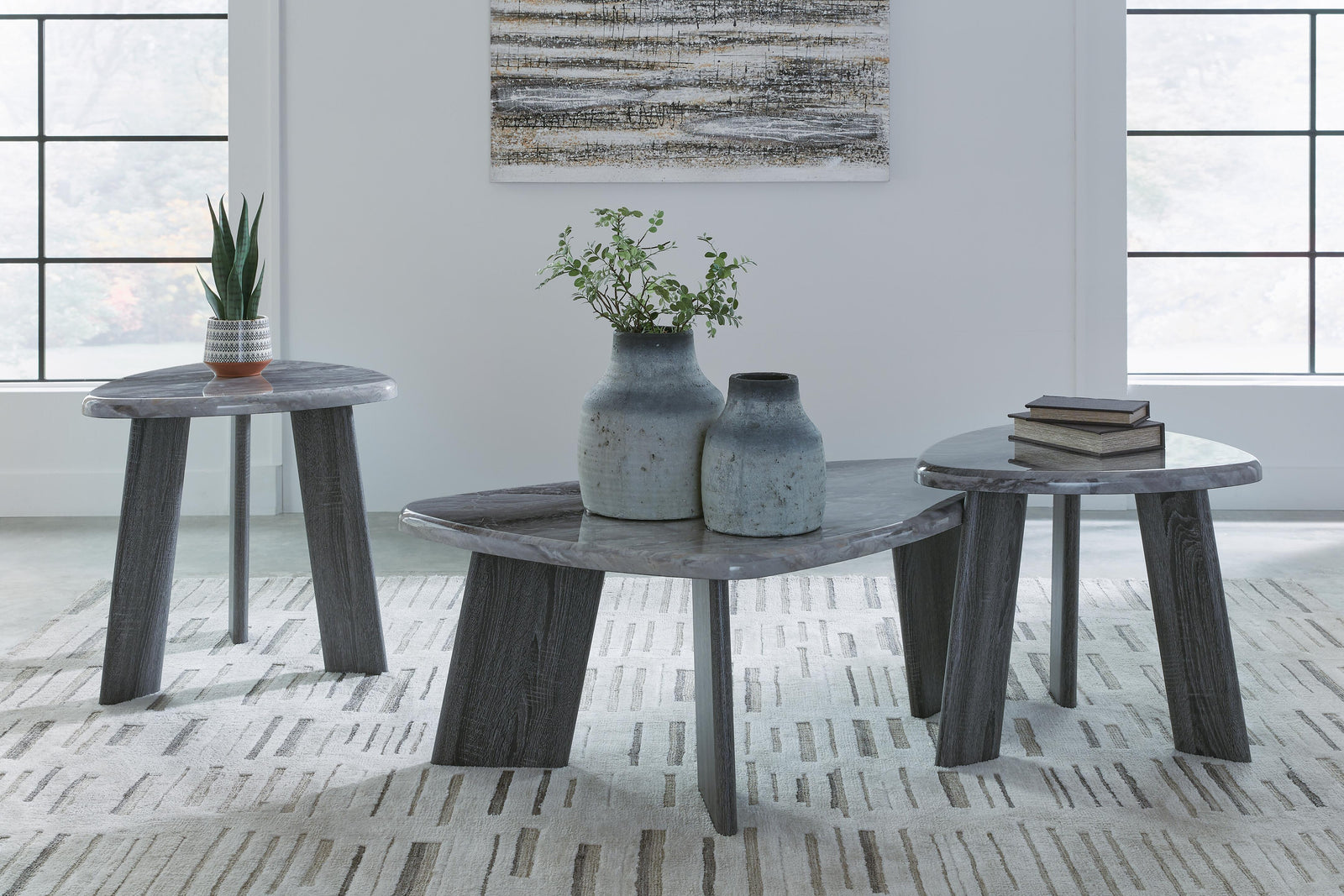 Bluebond Table (Set of 3) - Gray (T390-SI) - Image 4