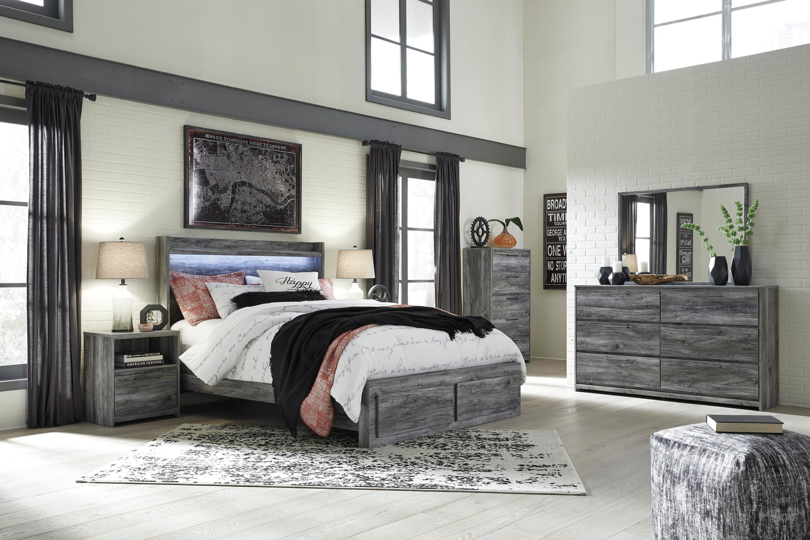 Baystorm Nightstand - Gray (B221-SI) - Image 7