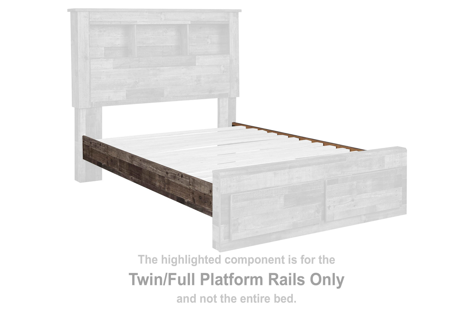 Derekson Platform Rails (Youth) - Multi Gray (B200-SI)