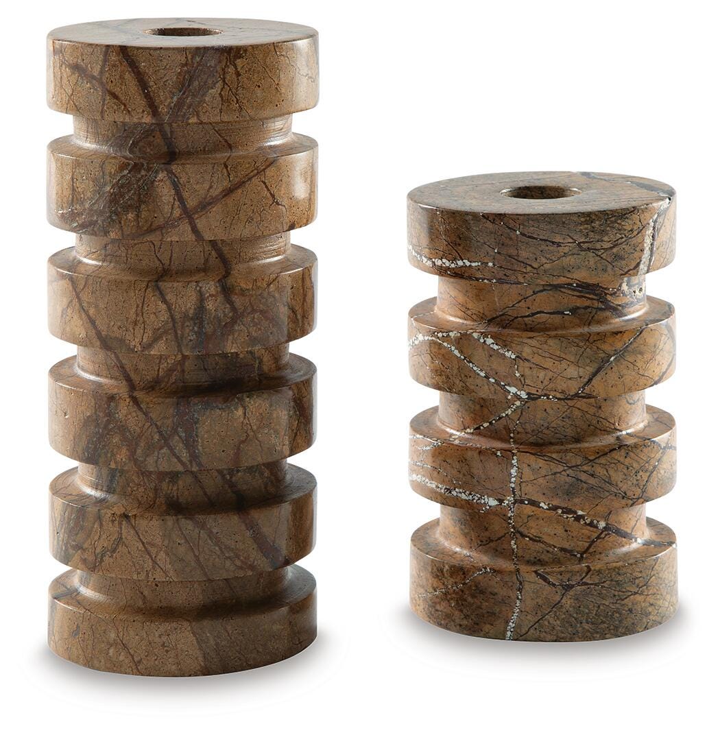 Emsleyfield Candle Holder Set (Set of 2) (A2000735-SI)