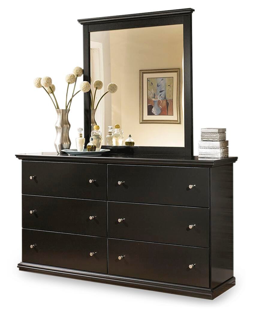Maribel Dresser - Black (B138-SI) - Image 3