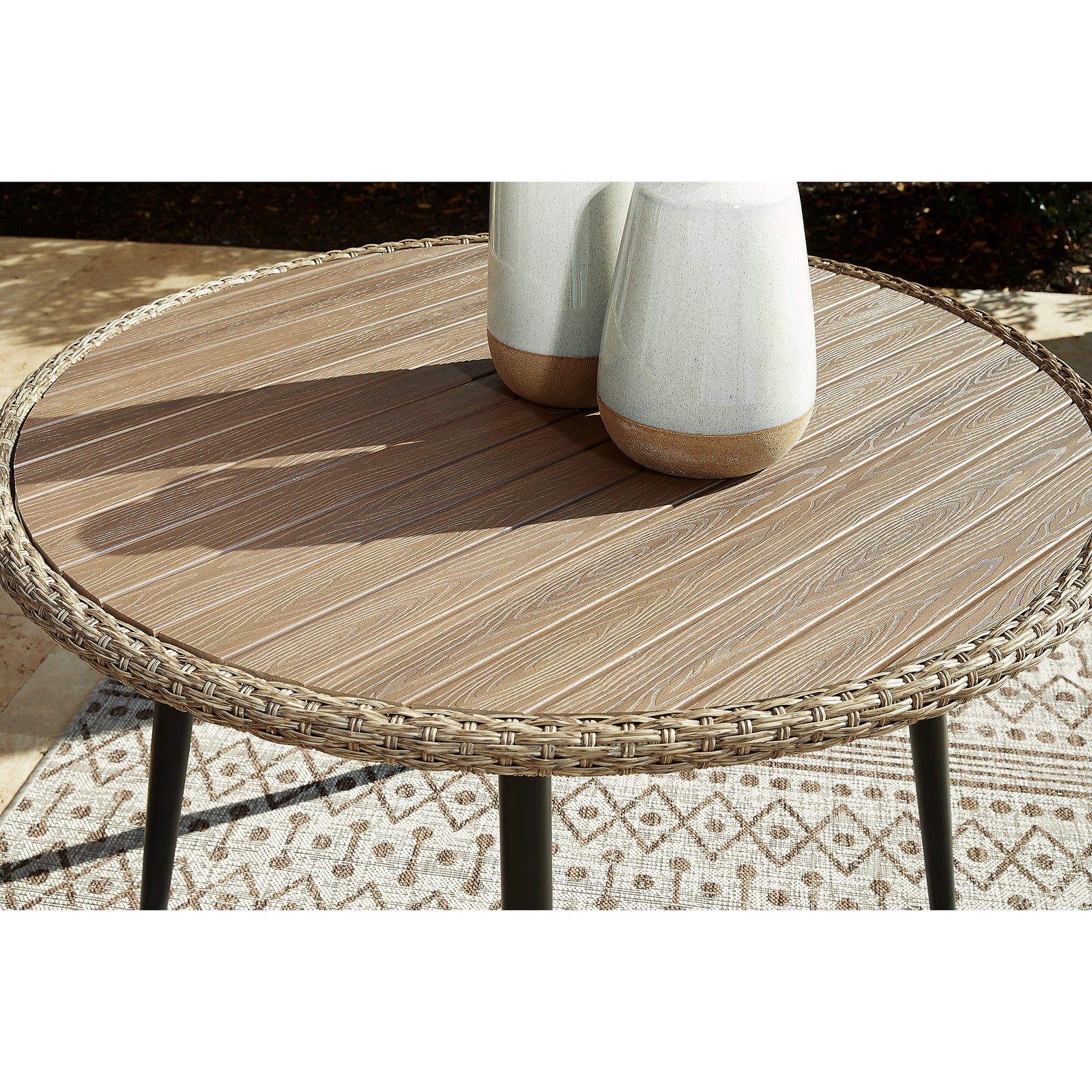 Amaris Outdoor Dining Table with 4 Chairs (P369P1-SI) - Image 4