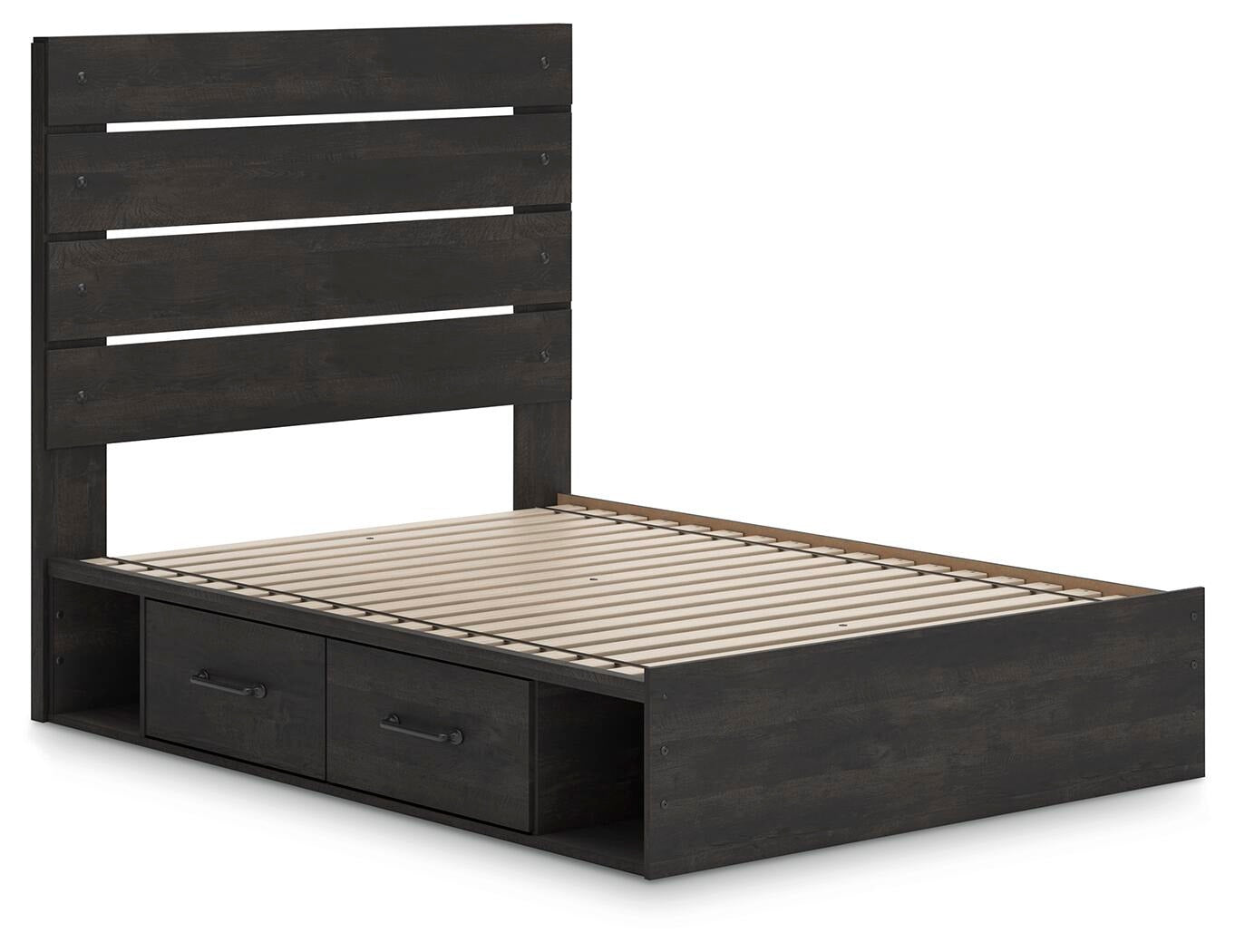 Hollivern Full Panel Bed with Storage (PCB2108-SI) - Image 2