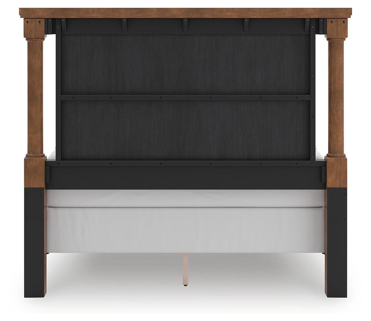 Rowlenstown Queen Poster Bed, Dresser and Mirror (PCB824-SI) - Image 9