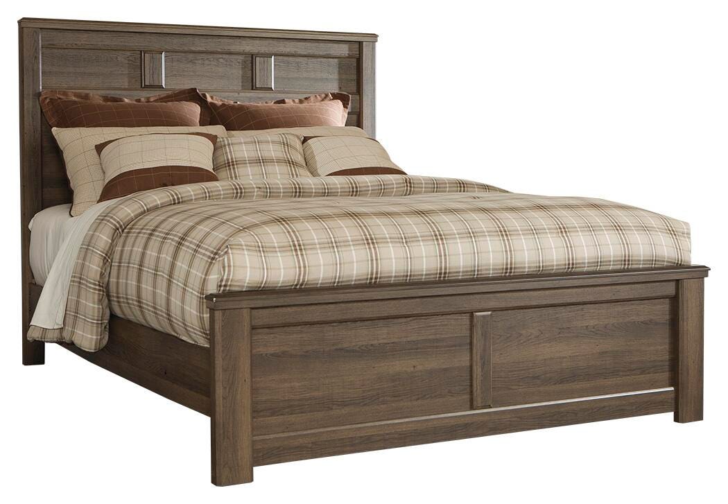 Juararo Panel Bed, Dresser and Mirror - Dark Brown (B251-SI) - Image 2