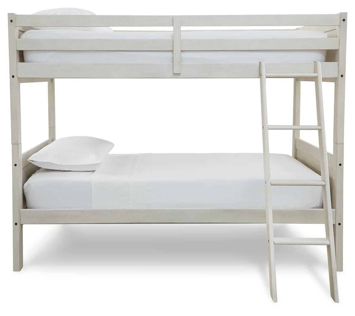 Robbinsdale Bunk Bed and Mattresses - Antique White (B742-SI) - Image 2