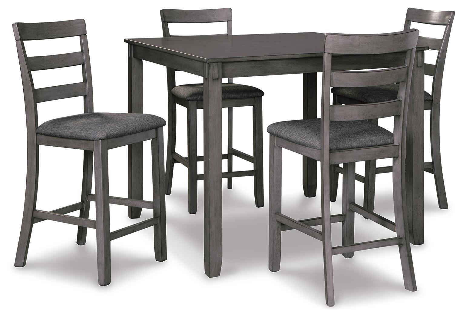 Bridson Counter Height Dining Table and Bar Stools (Set of 5) (D383-SI)