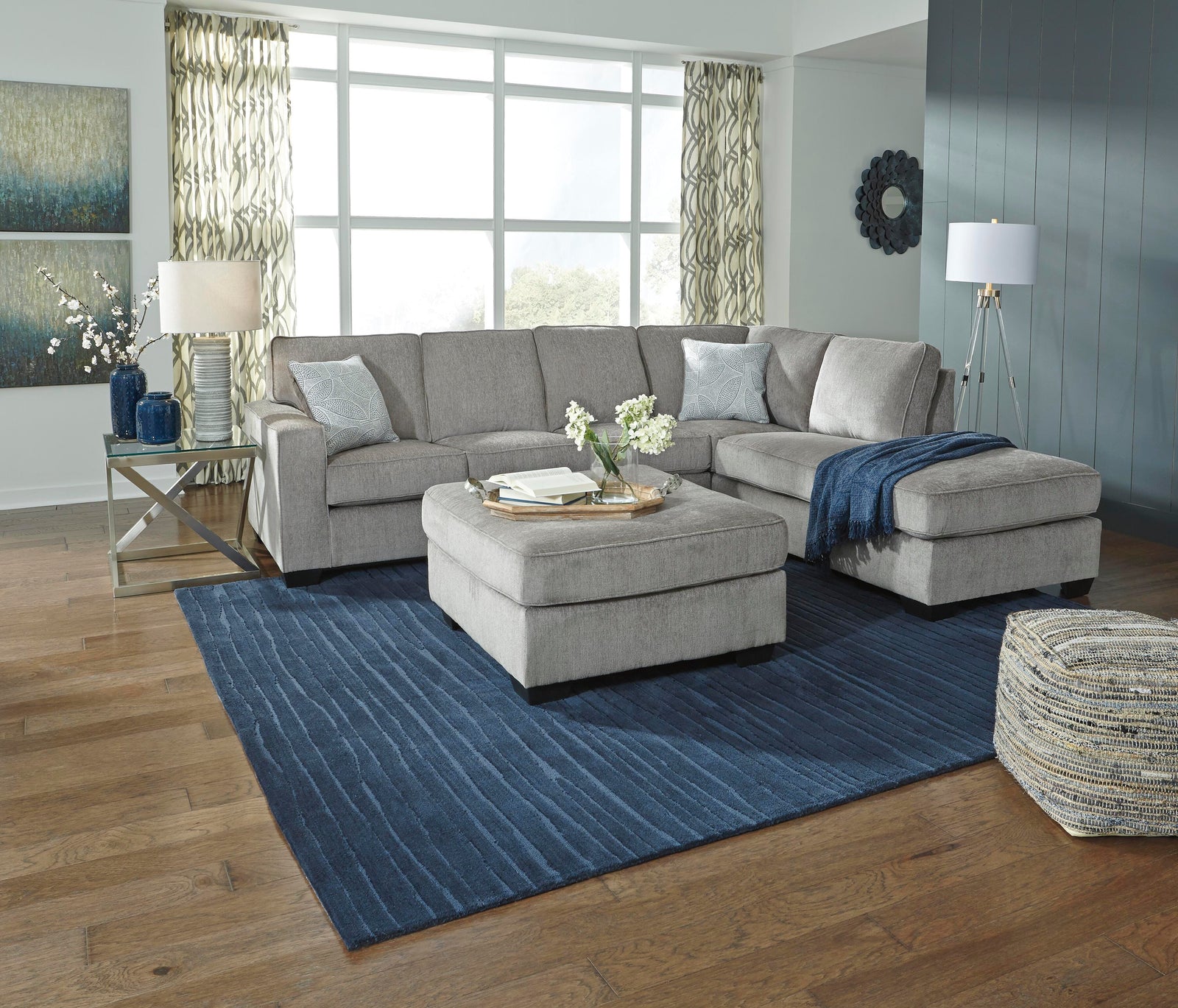 Altari 2-Piece Sleeper Sectional, Loveseat and Ottoman (87214-SI) - Image 11