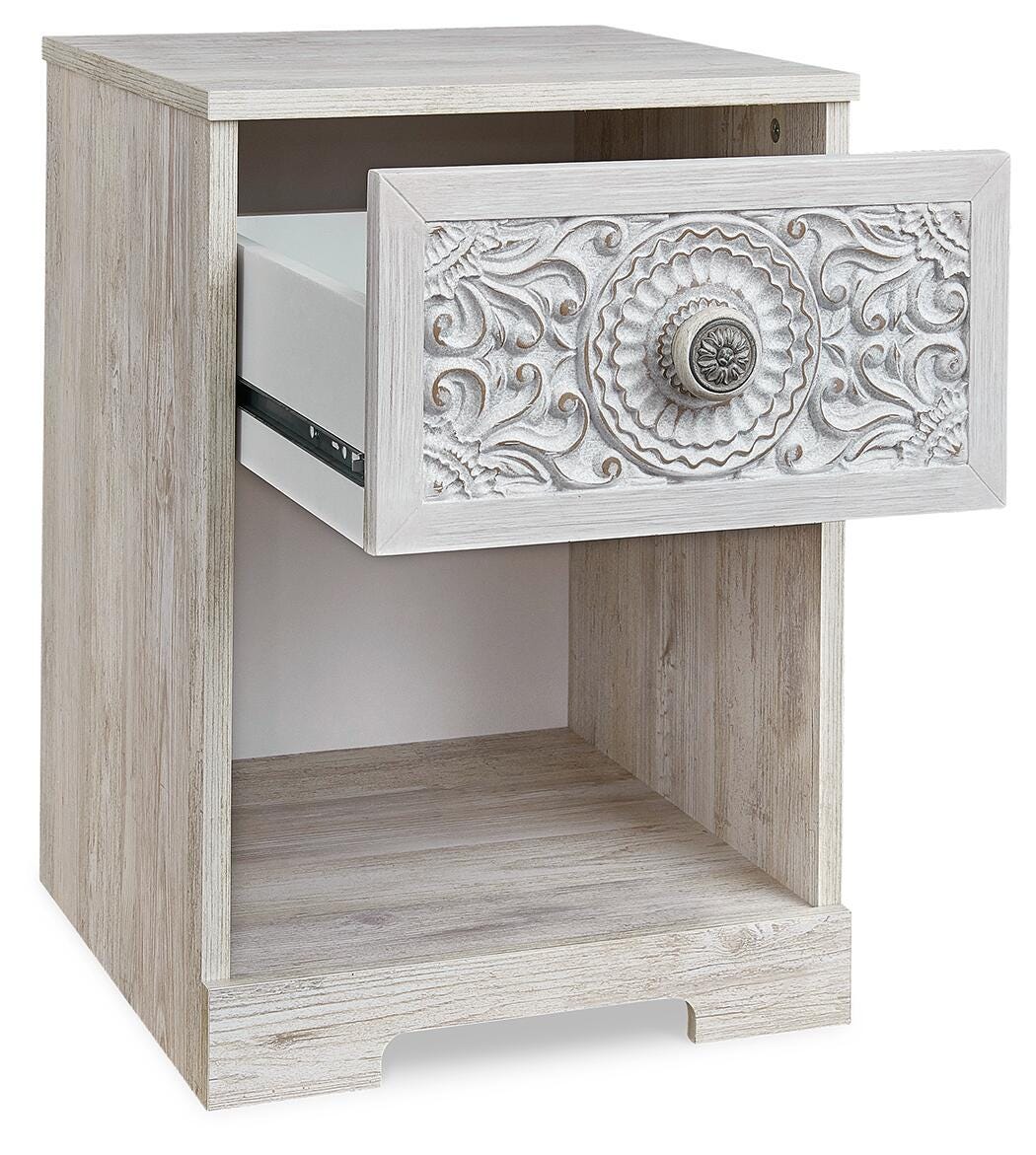 Paxberry Nightstand - Whitewash (EB1811-SI) - Image 8