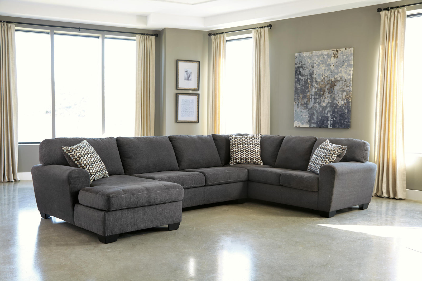 Ambee 3-Piece Sectional with Chaise (28620-SI) - Image 3
