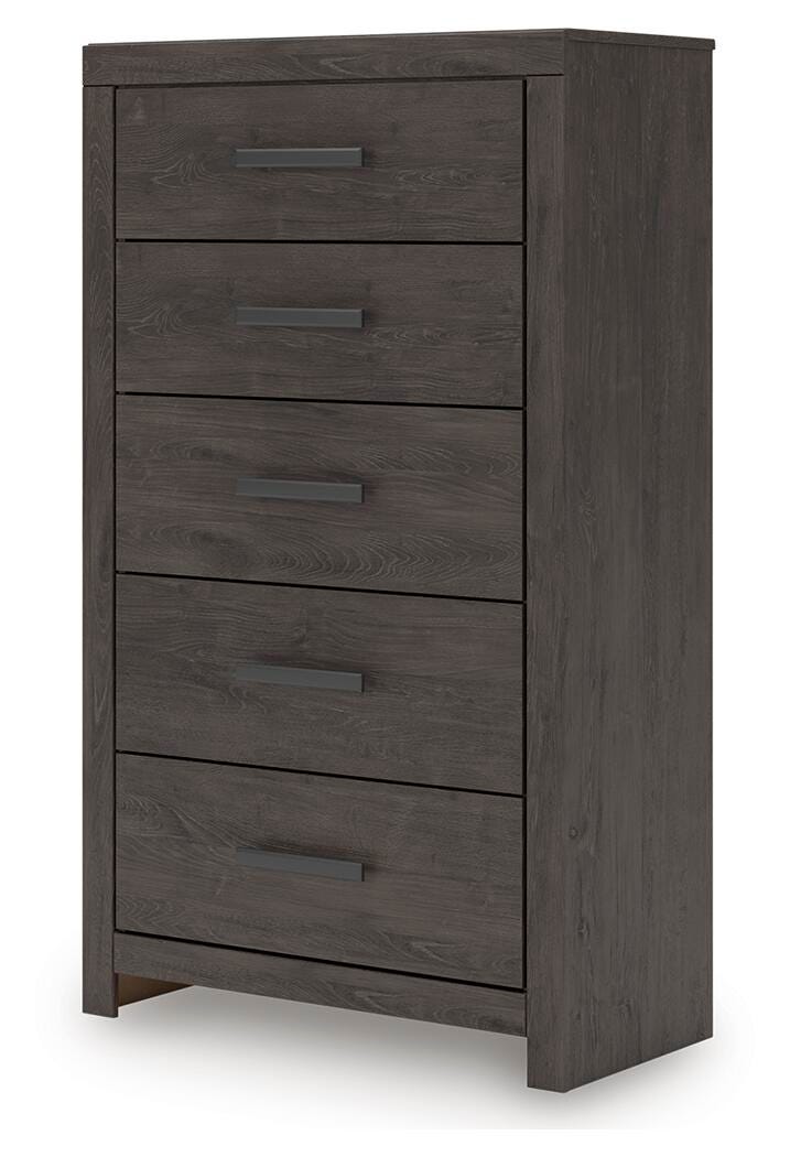 Prendonea Chest of Drawers - Charcoal (B3789-SI) - Image 3