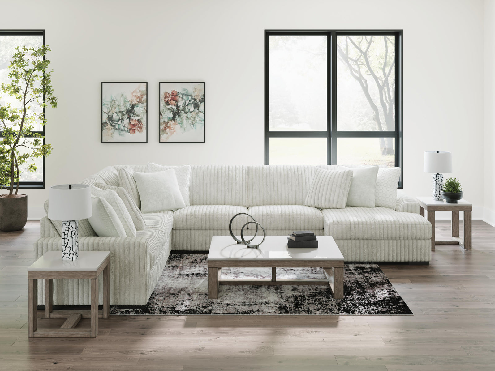 Stupendous 5-Piece Sectional with Chaise (25903-SI) - Image 3