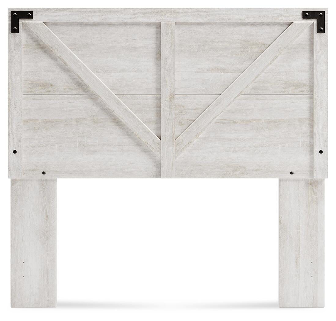 Shawburn Crossbuck Panel Headboard - Whitewash (EB4121-SI) - Image 4