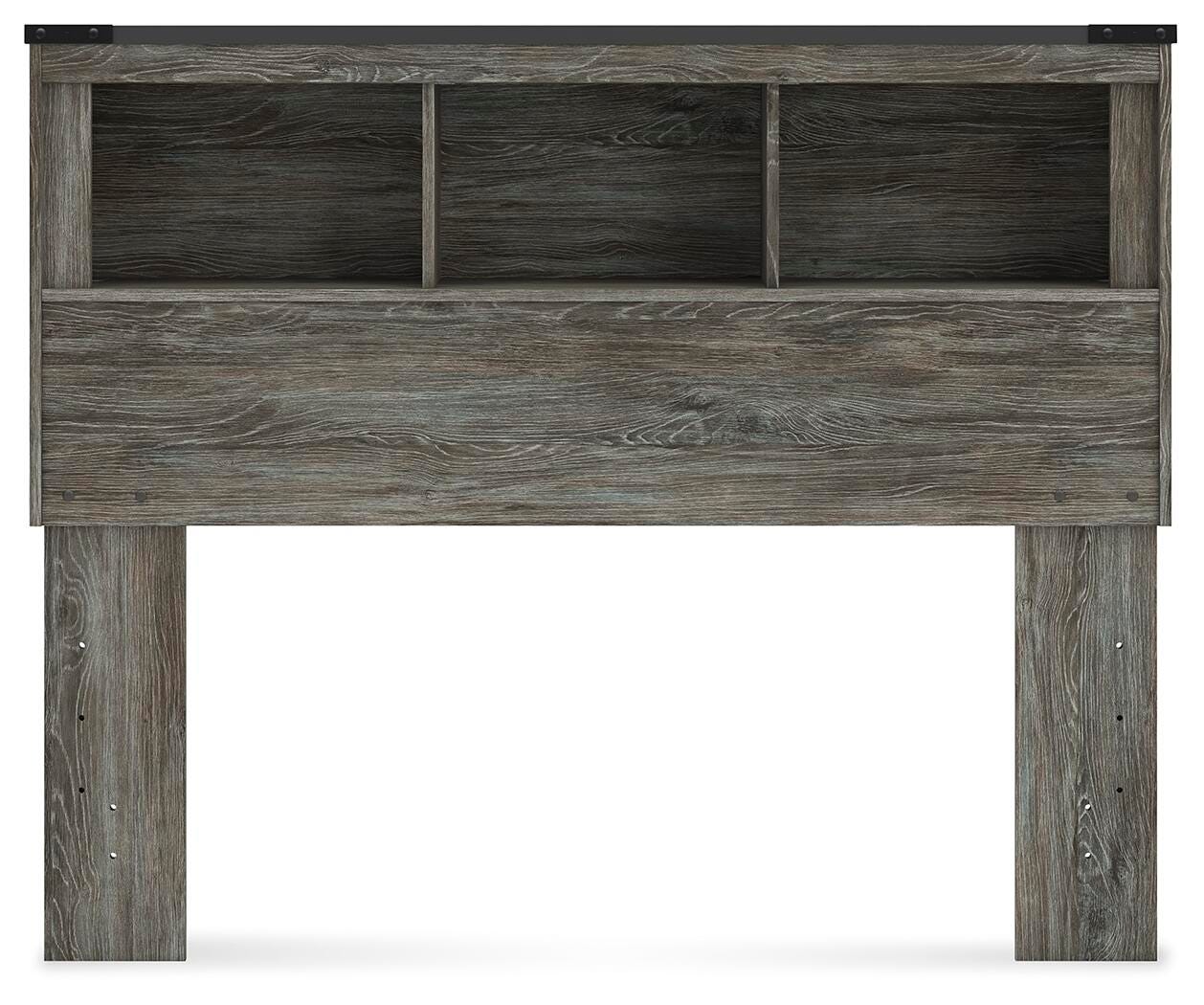 Frandern Bookcase Headboard - Gray (B4480-SI) - Image 4