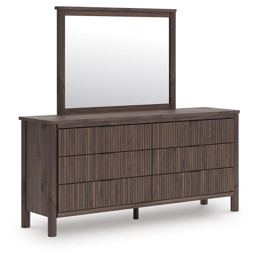 Pamytta Twin Panel Platform Bed, Dresser and Mirror (PCB2614-SI) - Image 3