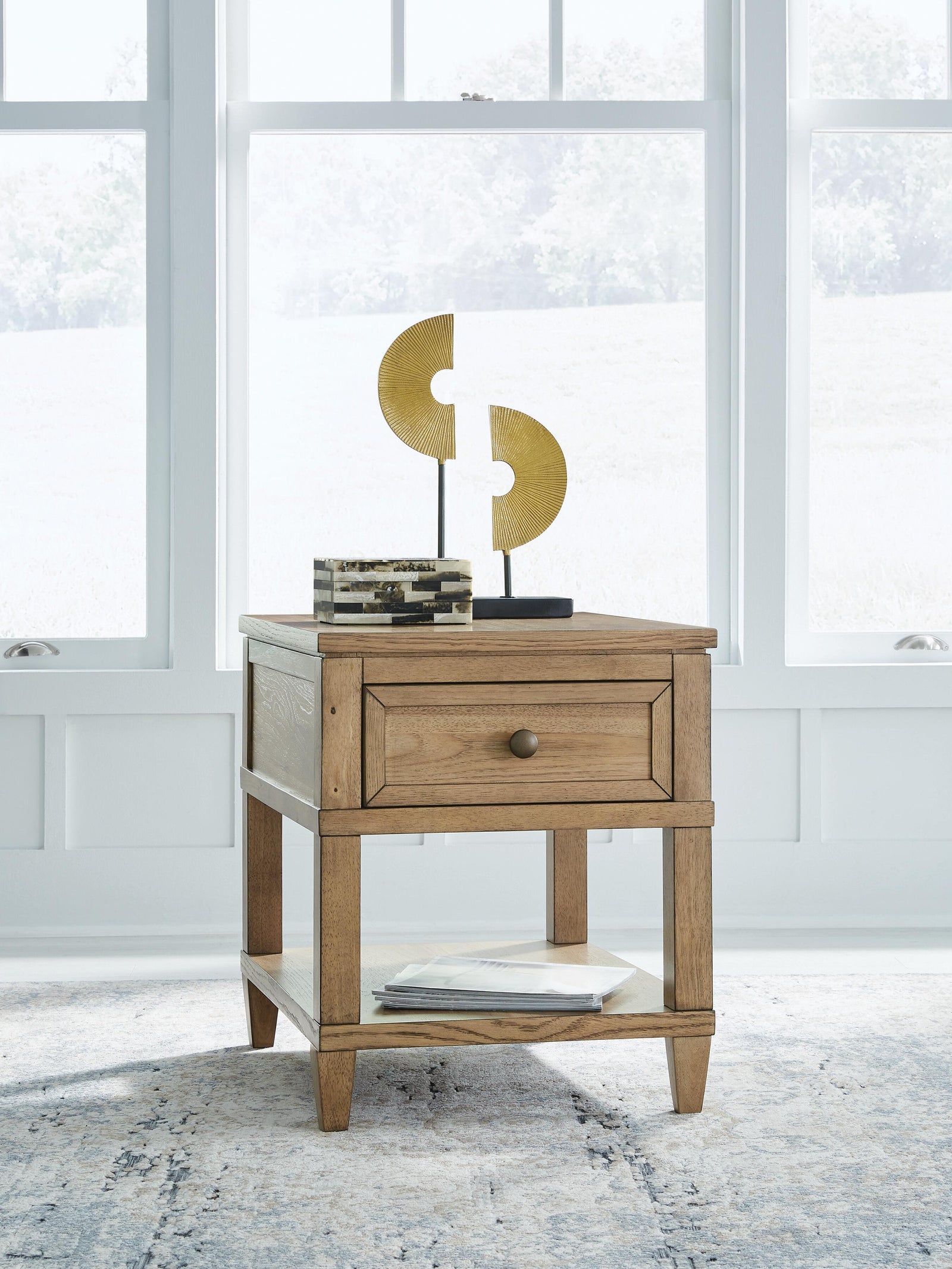 Sharlance End Table - Light Brown (T655-SI) - Image 2