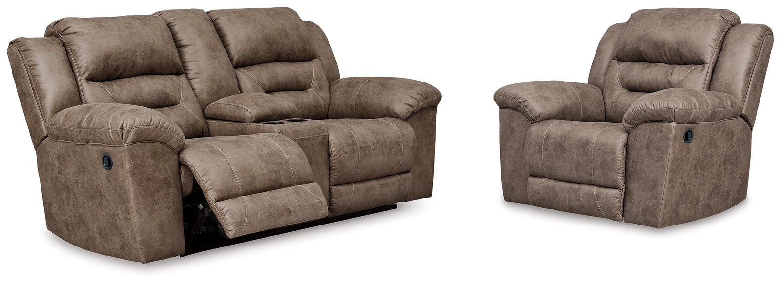 Stoneland Reclining Loveseat and Recliner (39905-SI)