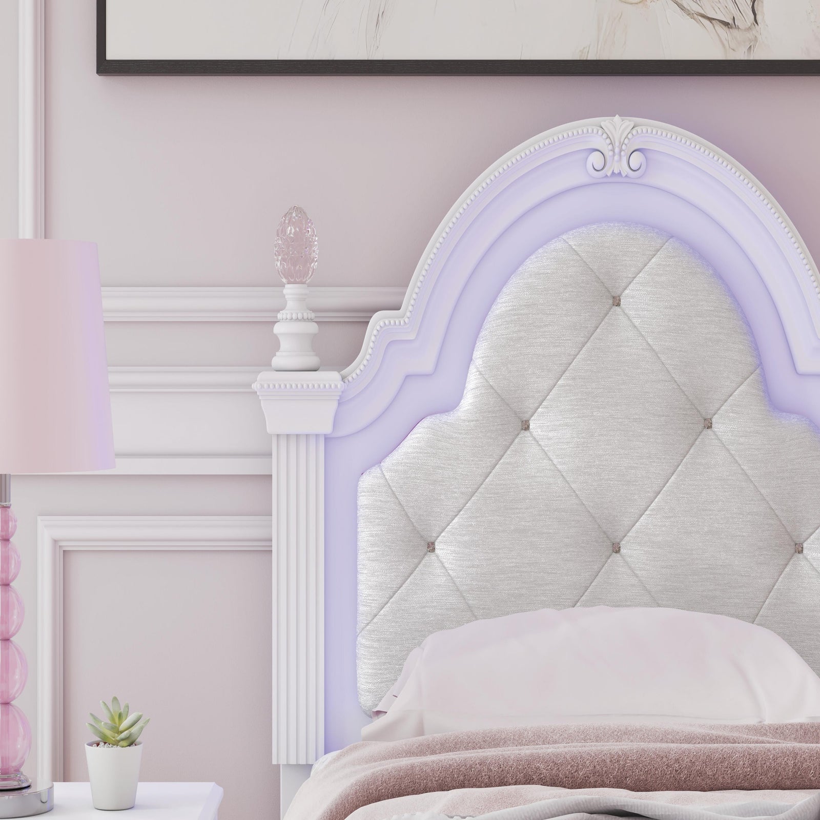 Kozlani Twin Upholstered Panel Bed (PCB1819-SI) - Image 10