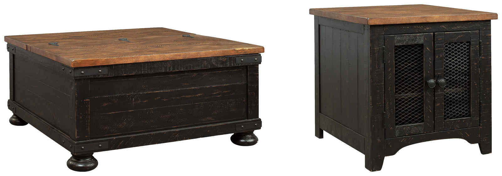 Valebeck Coffee Table and End Table (T468-SI)