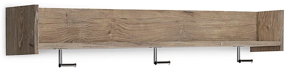 Oliah Wall Mounted Coat Rack with Shelf (EA2270-SI)