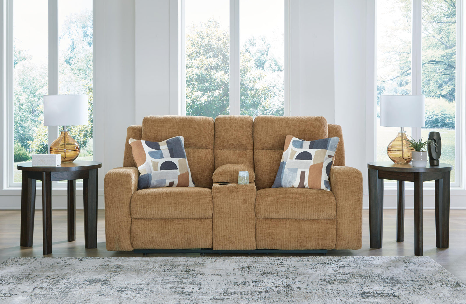 Kanlow Reclining Loveseat with Console (38605-SI) - Image 20